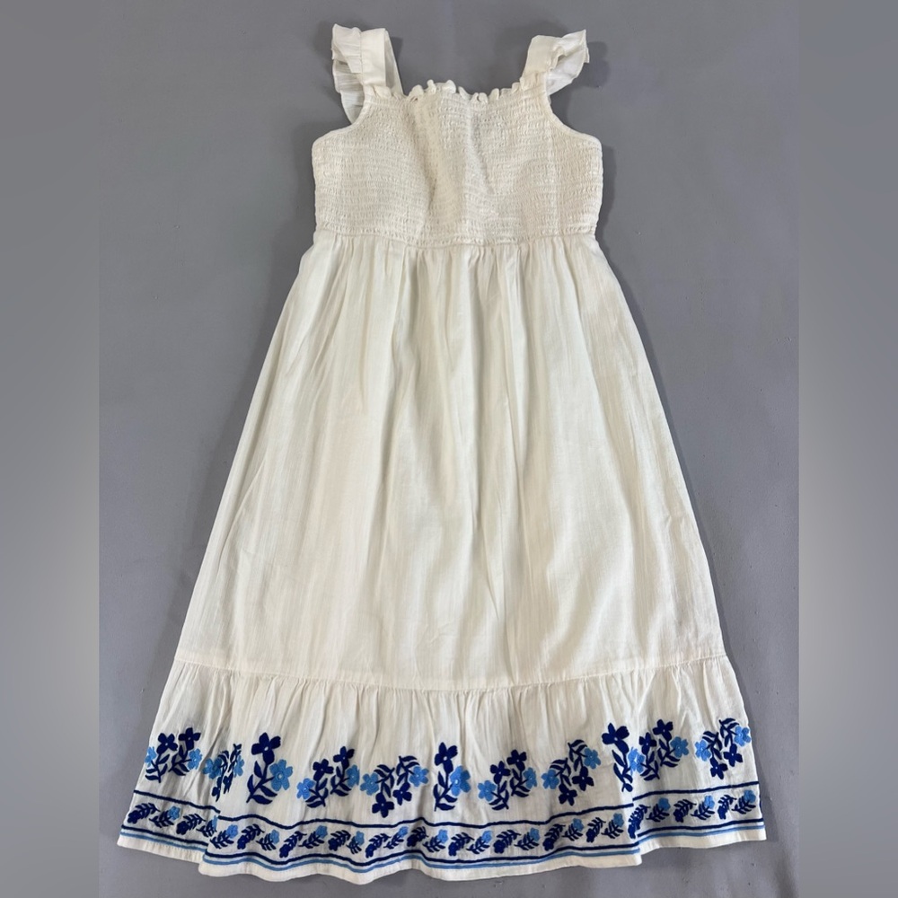 Old Navy Embroidered Hem Easter‎ Sundress Girl's Large (10-12) NWT